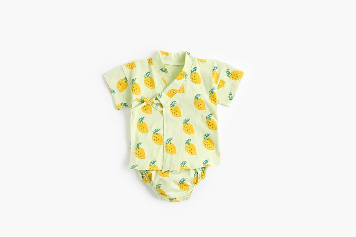 Ananas Detaylı Bluz Ve Şort 2'li Set