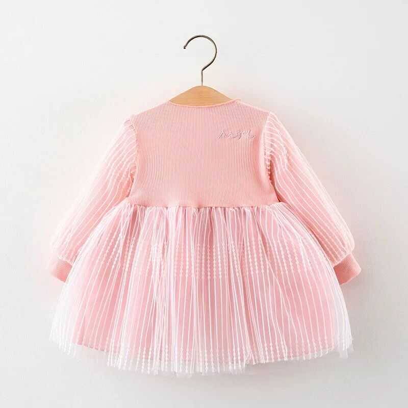 TEKLEME - Angel Pembe Tül Kız Çocuk Elbise (1)