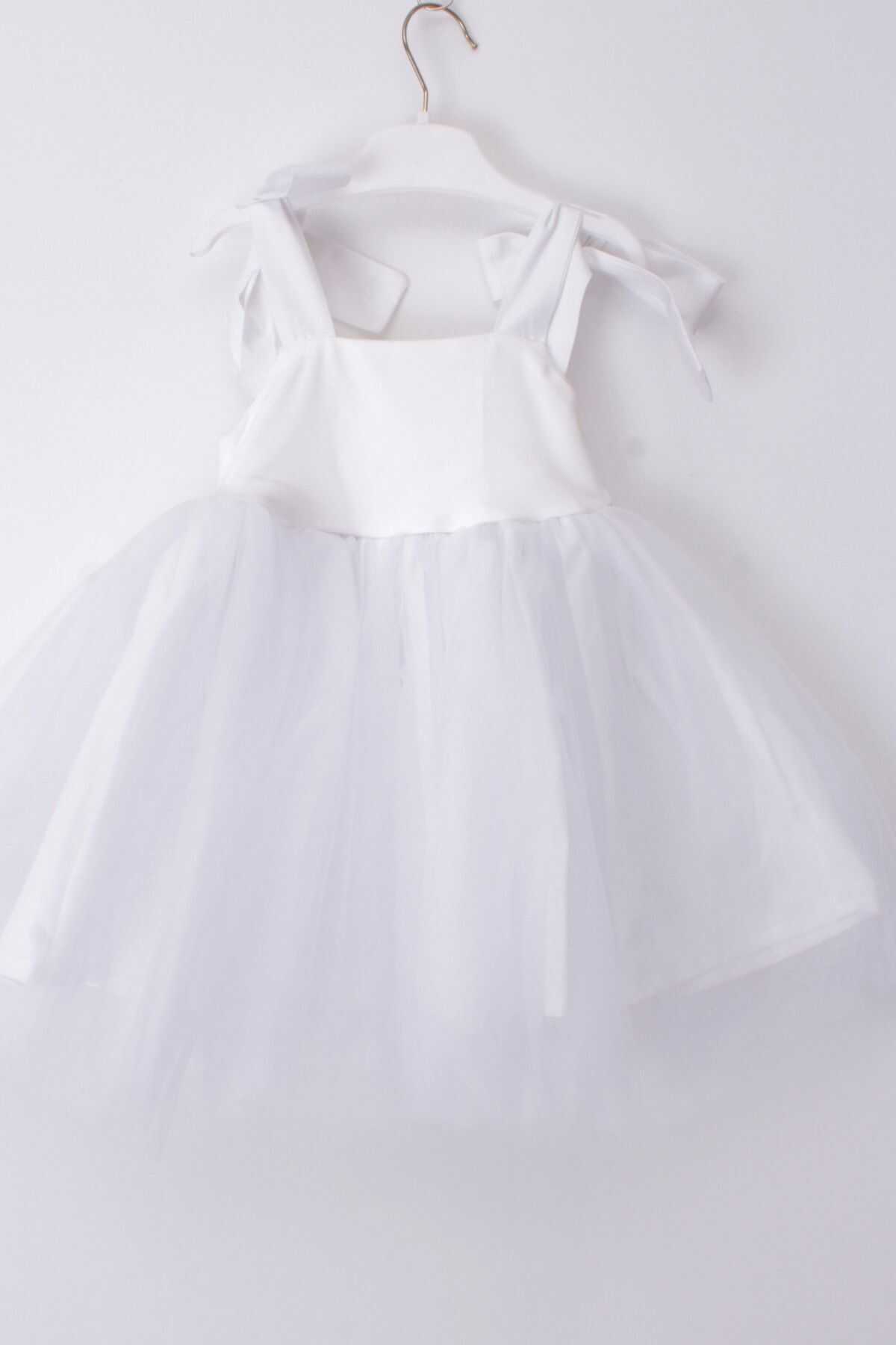 Beyaz Balerin Tütü Kız Çocuk Elbise