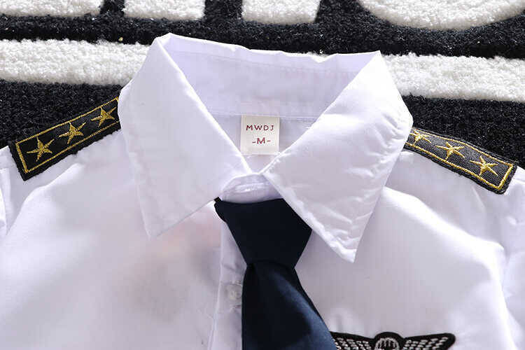 SUM21 - Beyaz Gömlek,Kravat Ve Lacivert Şort 2'li Takım