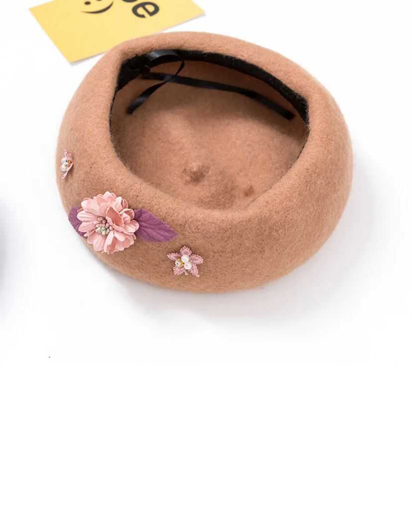 Çiçekli Ressam Şapka