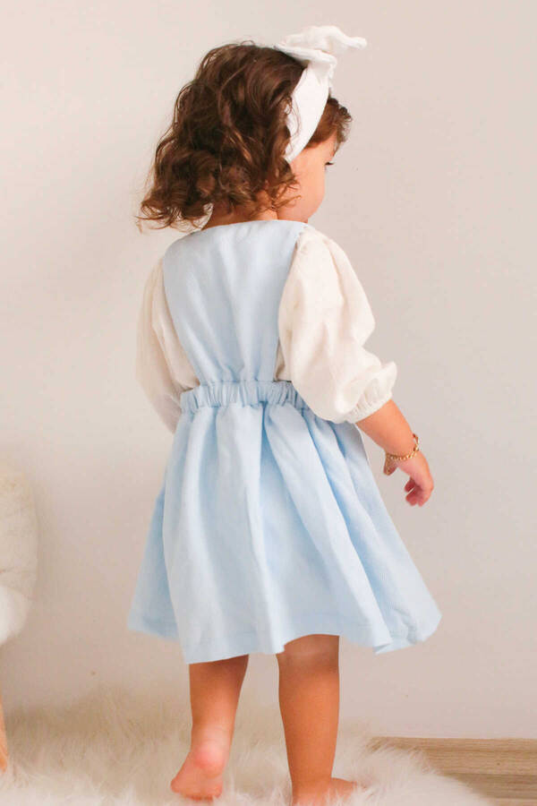 FW22 - İnce Kadife Mavi Kız Çocuk Jile (1)