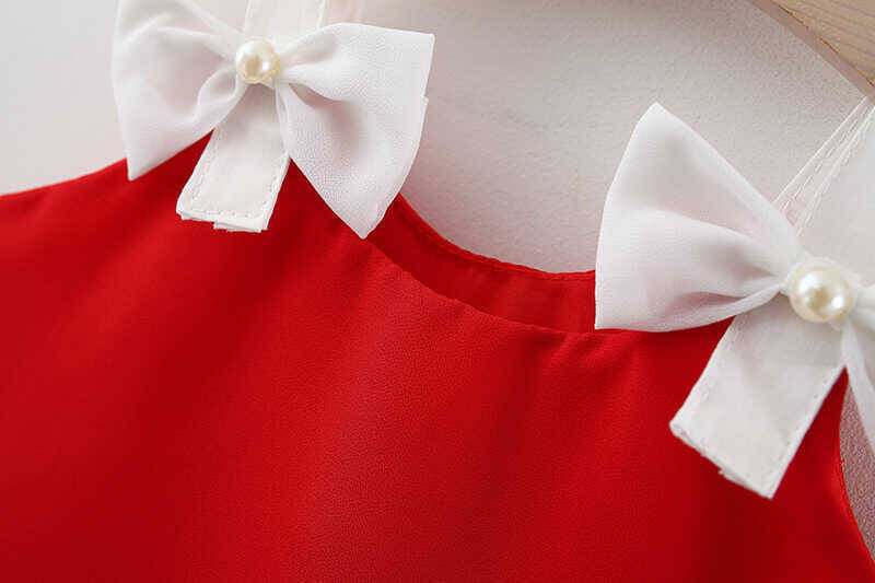 Kırmızı Fiyonk Elbise - Thumbnail