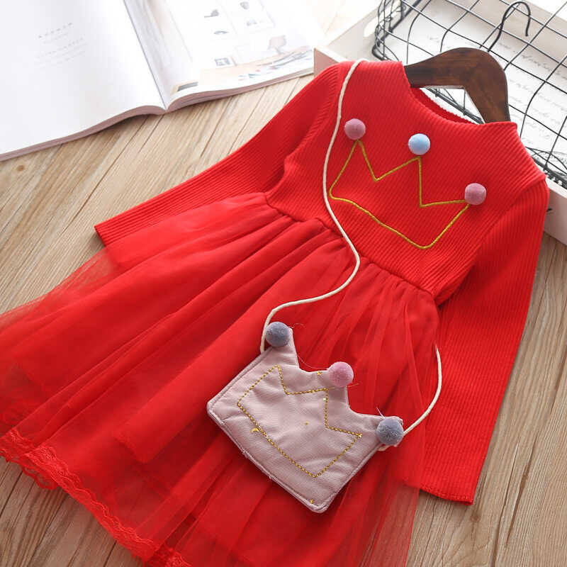 AW21 - Kırmızı Elbise Ve Çanta 2'li Takım