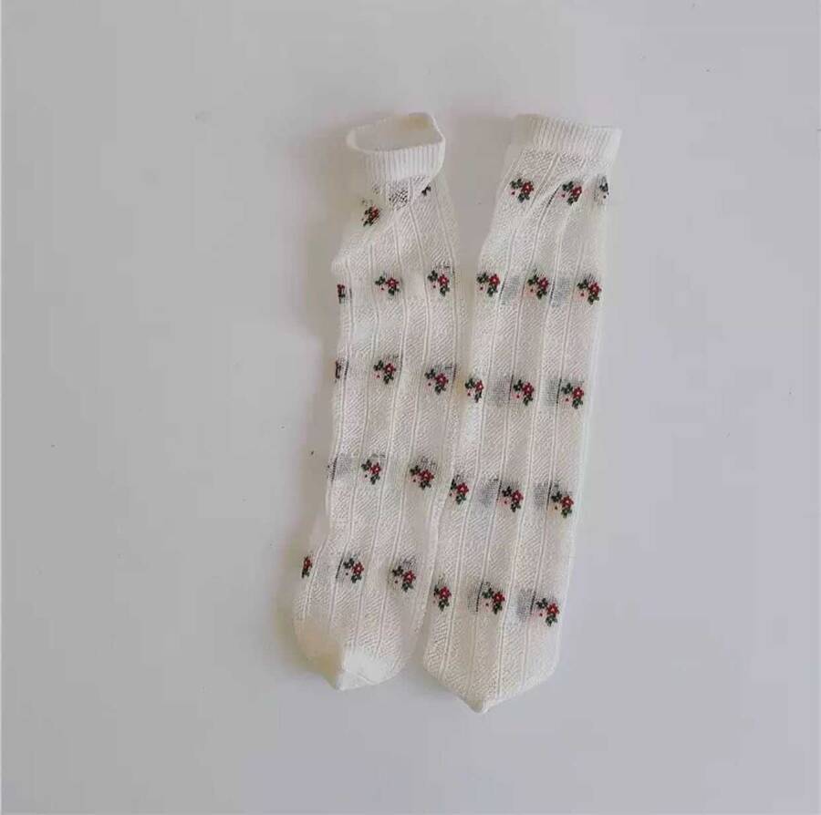 ACCESSORY - Mini Çiçek Desenli Tül Çorap