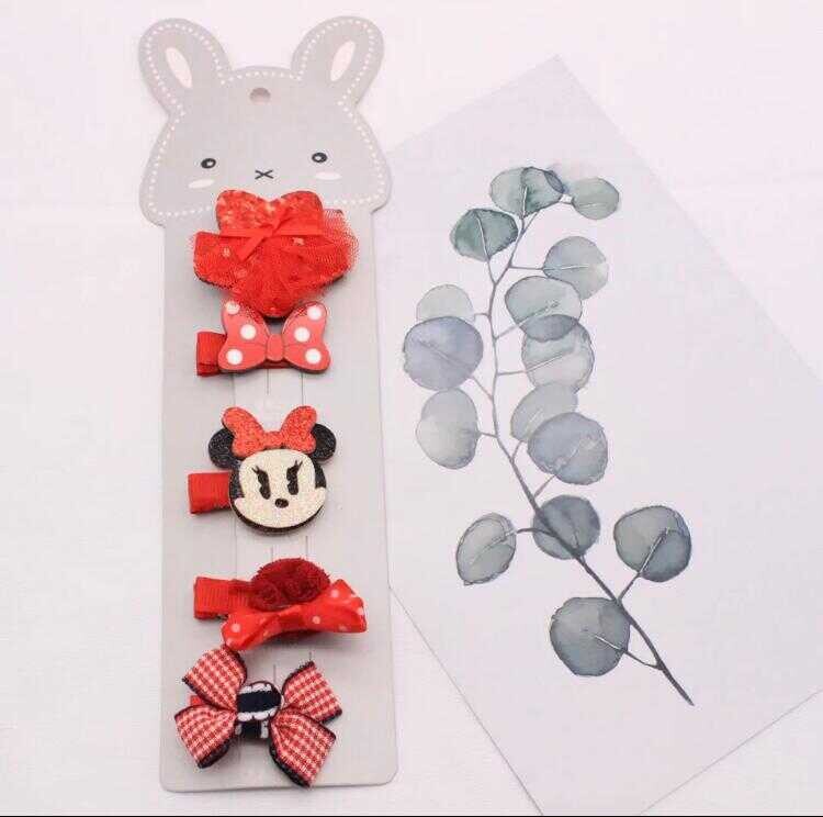Minnie Mouse 5'li Klips Toka - Thumbnail