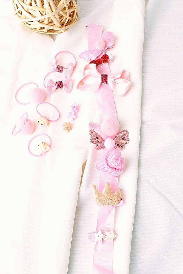 FW22 - Pembe Kız Çocuk Toka Seti