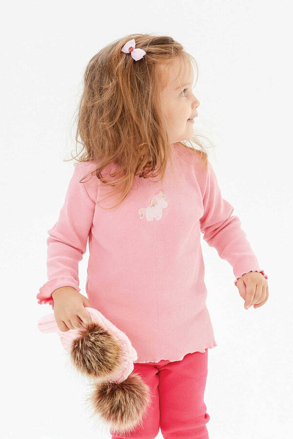 FW21 - Pembe Unicorn Kaşkorse Sweatshirt