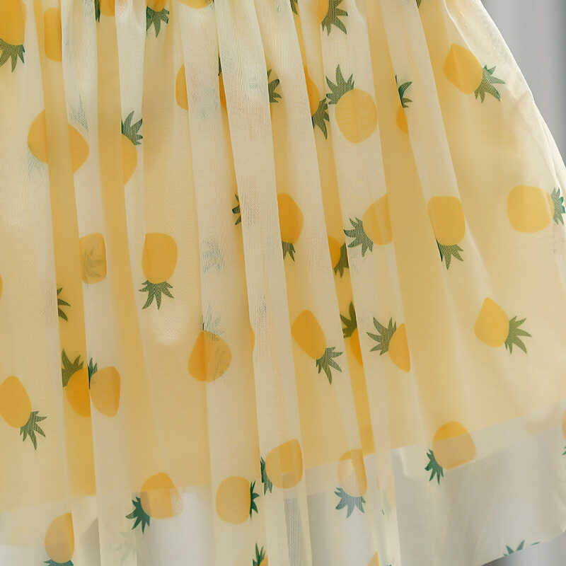 Sarı Ananas Elbise - Thumbnail