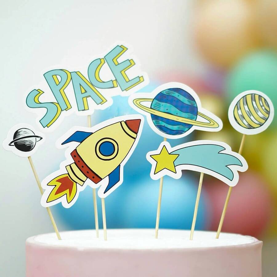 Tracc - Space Temalı Pasta Süsü