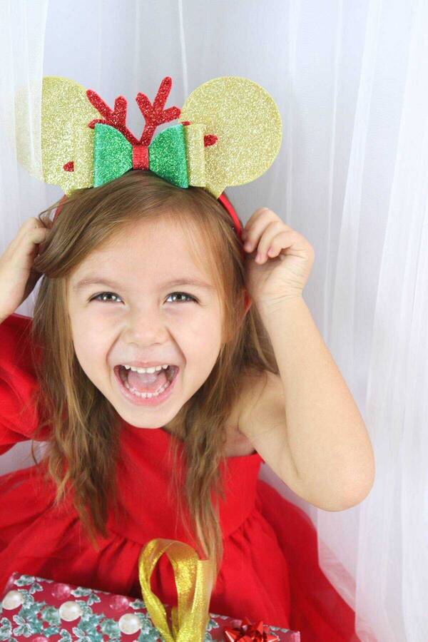 FW22 - Yılbaşı Minie Mouse Saten Kaplama Taç